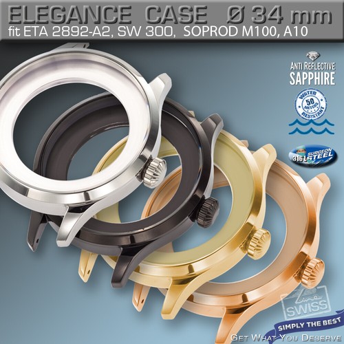 Watch case elegance - watch, 34mm